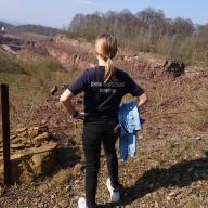 Jana bei der 19 Km Wanderung.